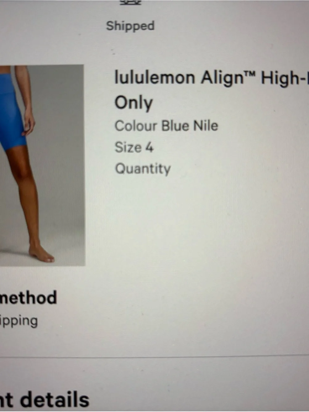 lululemon athletica High-Waist Blue Bike Shorts